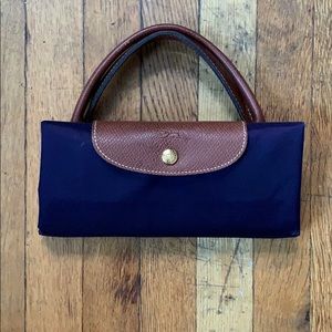 Longchamp Purple Weekender Type L